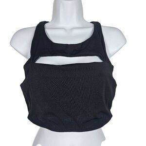 Body Cut Out‎ Black Sports Bra Padded Womens L